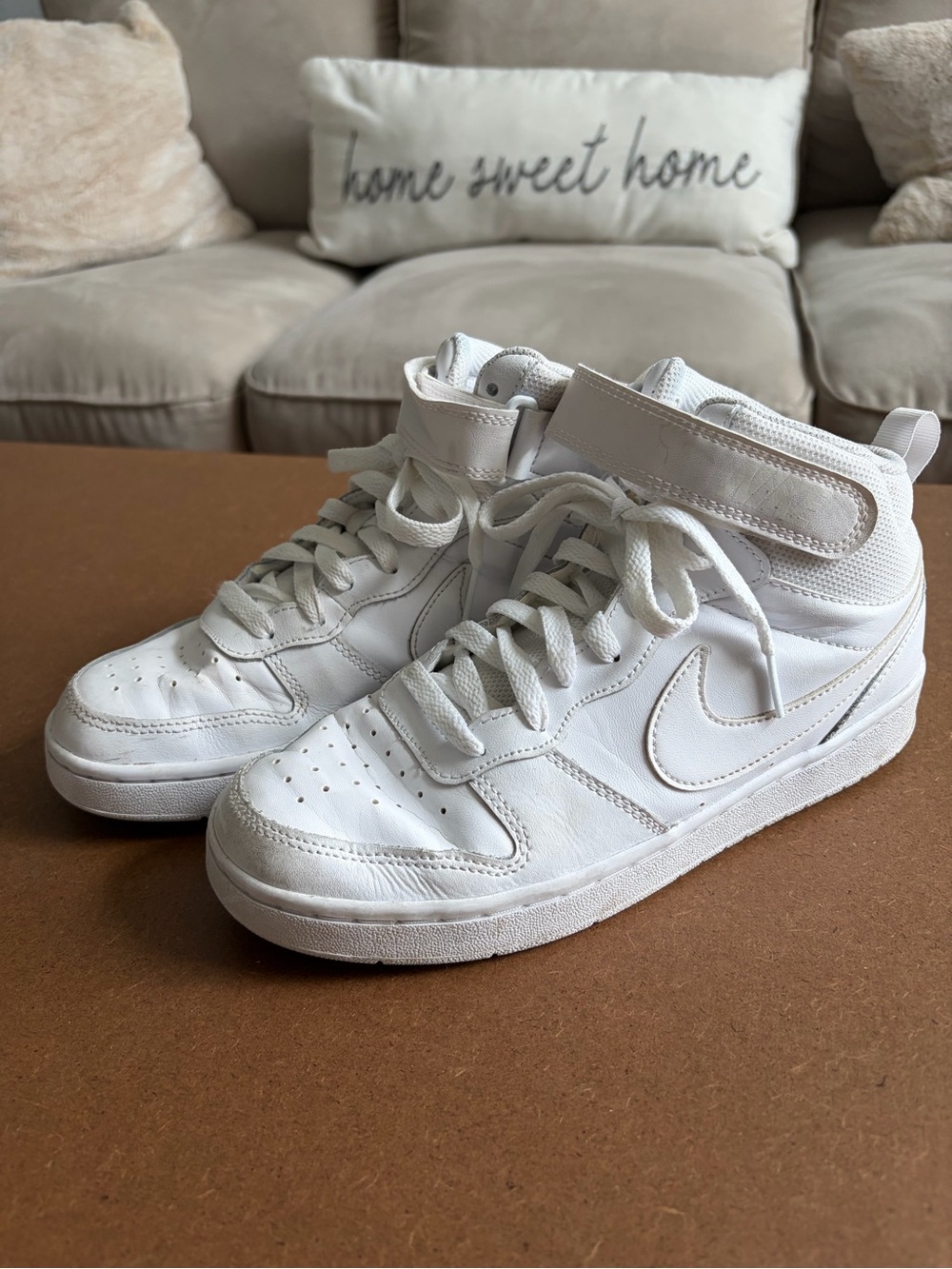 Nike White High-Top Sneakers